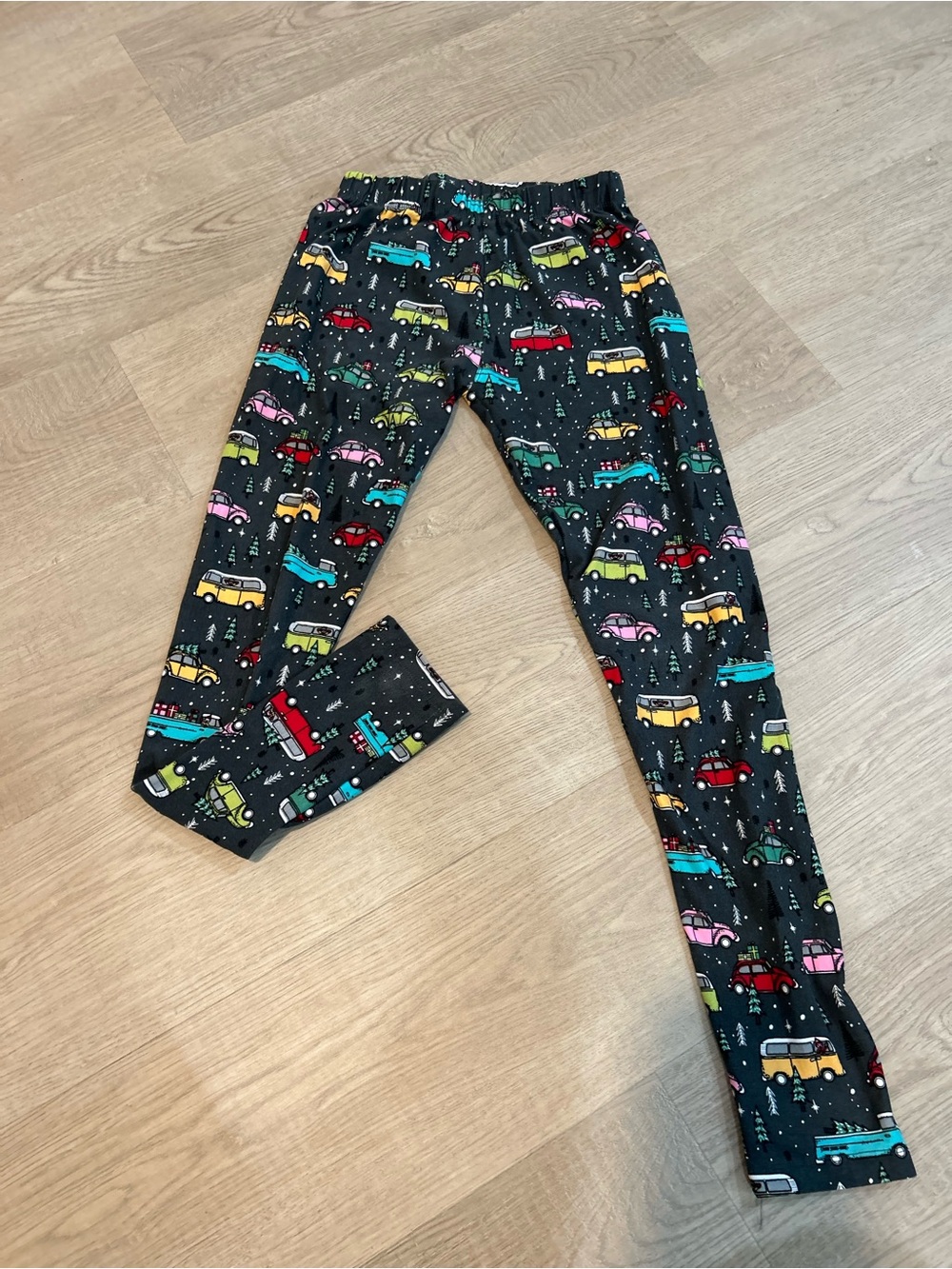 SweetLegs Petite Holiday Car Print Leggings